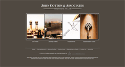Desktop Screenshot of jhcottonlaw.com