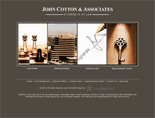 Tablet Screenshot of jhcottonlaw.com
